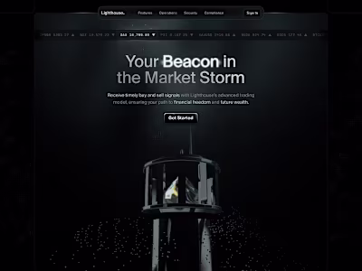 Lighthouse - Trading Company Landing Page