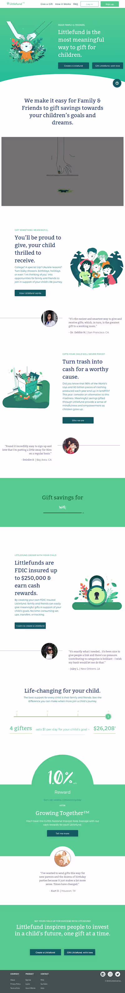 I helped Littlefund make gift-giving joyful and purposeful.