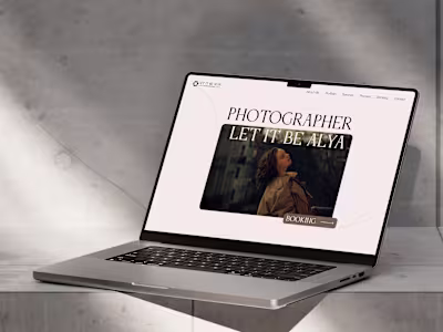 Photograph Portfolio Website Design