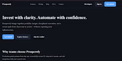 Prosperofy a Web3 Decentralize Finance