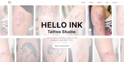 Helloink Framer Website