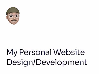 Personal Portfolio & Professional Hub