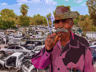 Cool dude junkyard GTA 2nd style
