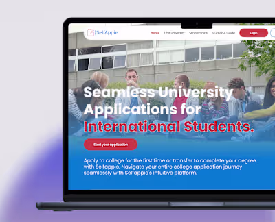 SelfAppie International Student Application Platform Design