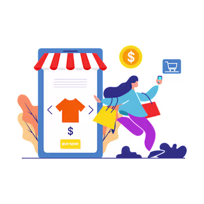 Flat illustration for business