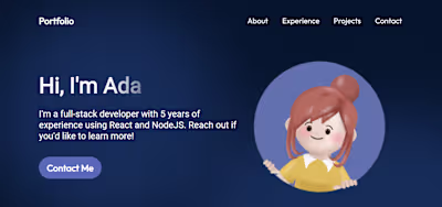 Modern React Portfolio Website