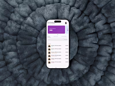 Product Management App (Mobile UI Design)