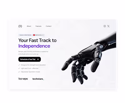 Hero Design (For Prosthetic Brand)