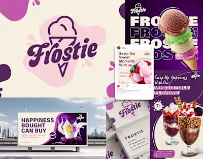 Ice Cream Shop | Logo And Brand Identity on Behance