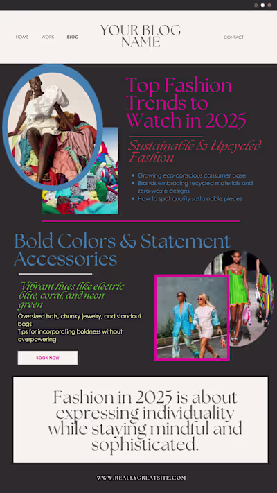 Creative Writing Sample – Blog Post on Modern Fashion Trends