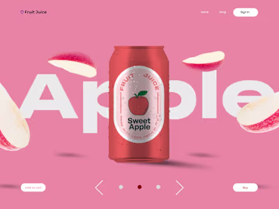 Fruit juice animation 