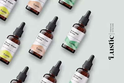 Lustic Premium Skincare Branding on Behance