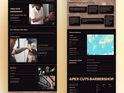 Barbershop Website | Framer Template
