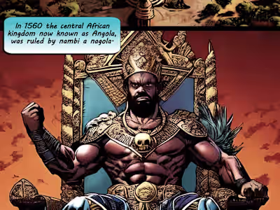 Comic art African King 