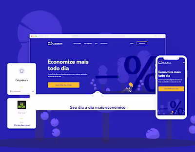Clube Bom - website UI design