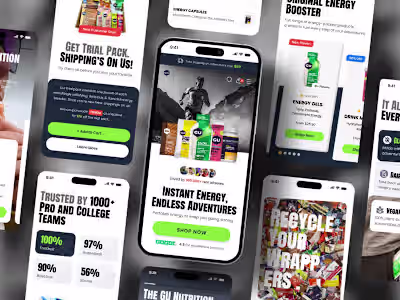 GU Energy: E-Commerce Web Design