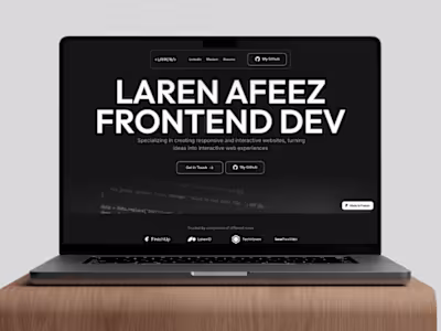 Website Portfolio - Figma To Framer Development
