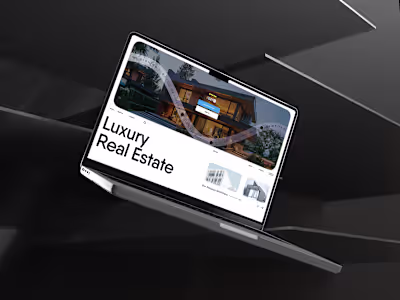 Real Estate Landing Page UI Design