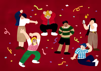 Dynamic fashion illustration