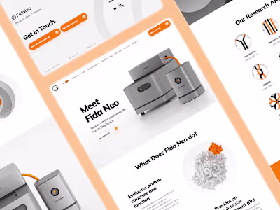 fidabio: Future of Protein Analysis | Biotech Product Page UIUX