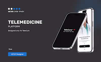 TeleCure UI/UX Case Study