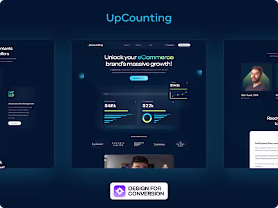 Web Design & Webflow Development For Upcounting