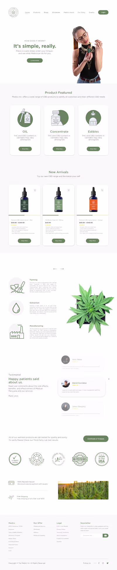 Medics Website UI Design
