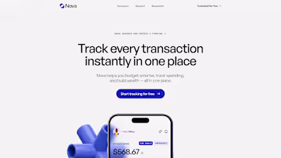 Design of Nova Personal Finance Tool