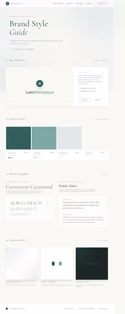 Brand Identity Concept for Lumi Workplace