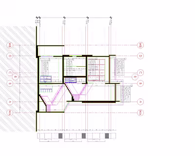 a detailed section with colors