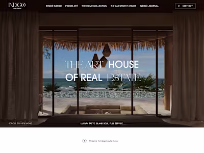 Digital Experience Design for Indigo Estate Atelier