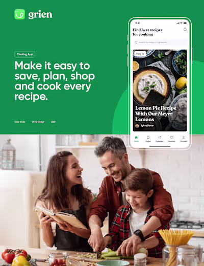 Grien - Cooking App Case Study