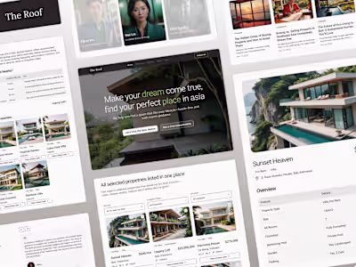 The Roof - Real Estate Website Framer Template