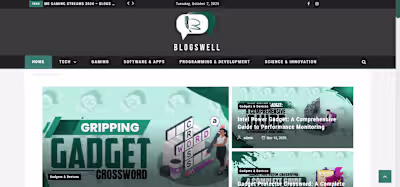 Blogswell – Modern Blogging Website Design & Development