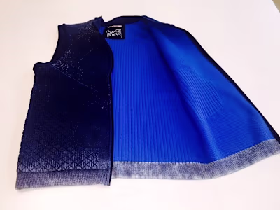 Innovative Seamless Denim athleisure jacket   