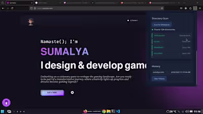 Subdomain Finder Firefox Extension Development