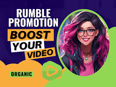 Do viral Rumble music video promotion for super growth