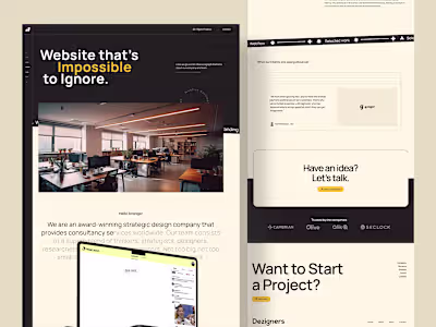 Digital Agency Modern Website UI Design