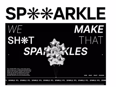 Sparkle® on Instagram: "CHROME THEMED LANDING PAGE!"