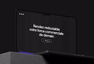 Webflow development for Ignify landing page