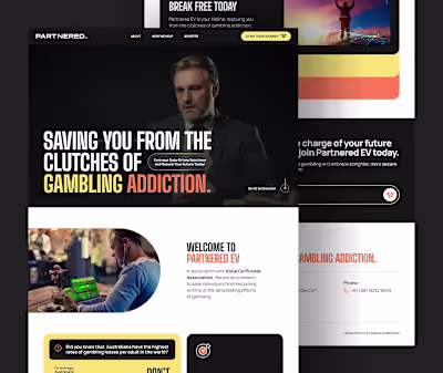 Partnered EV Landing Page Design