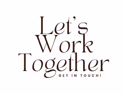 Lets Work Together! 