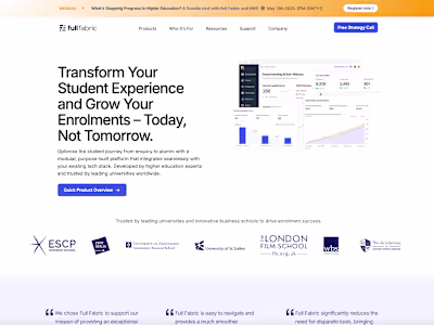 Modular Admissions & Student Lifecycle Platform | Full Fabric