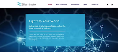 A Website for a Pharmaceutical Analytics Company