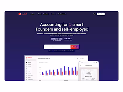 Sevdesk (Web Design + Development)