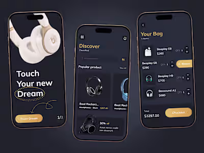 Headphones - E-commerce Mobile app Hello, Everyone! 👋 Headp...
