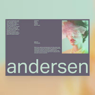 Editorial Layout A refined editorial layout where imagery ta...