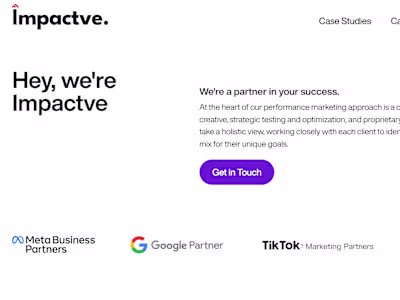 Webflow Development for Impactve