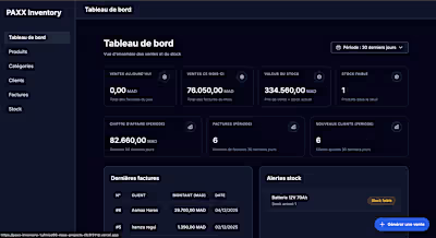 Built a full inventory & invoicing system (PAXX): real-time ...