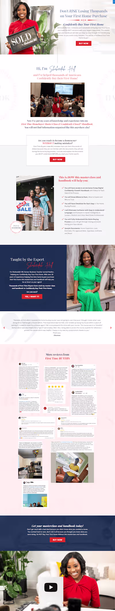 Kajabi Sales Page for Realtor Course